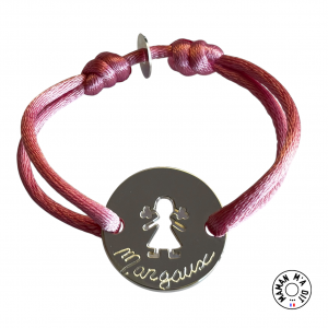 Bracelet cible ronde 20 mm fille