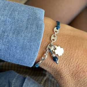 Bracelet 1 à 2 cadenas au choix sur maillons grains de café