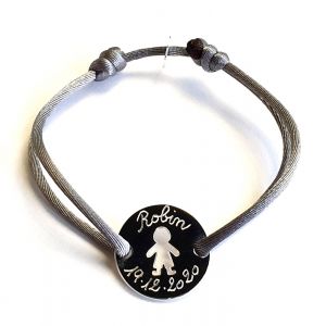 Bracelet medaille fille ou garcon 20 mm