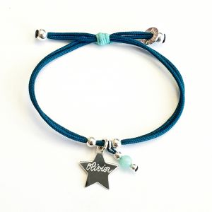Bracelet étoile  pompon perle, finition comprise