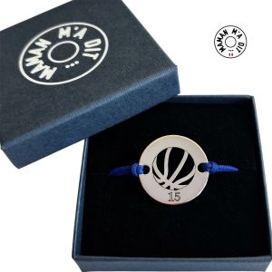 Bracelet ballon de basket ajouré 24 mm
