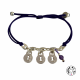 Bracelet 3 à 6 cadenas au choix sur maillons grains de café