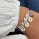 Bracelet 3 à 6 cadenas au choix sur maillons grains de café