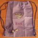 Attache sucette et sac coordonné