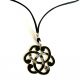 collier arabesque 40 mm argent ou plaque or