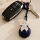 Porte clé boule de Touline garçon 35 mm en argent
