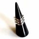 Bague argent ajustable