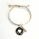 Bracelet demi jonc médaille coeur