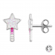 Boucles d'oreilles baguette magique en argent