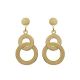 Boucles d'oreille anneaux entrelacés