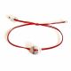 Bracelet bouton bombé argent