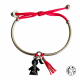 Bracelet demi jonc 1 à 2 personnages 16 mm