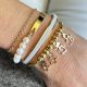 Bracelet demi jonc et perles de culture 6/7 mm